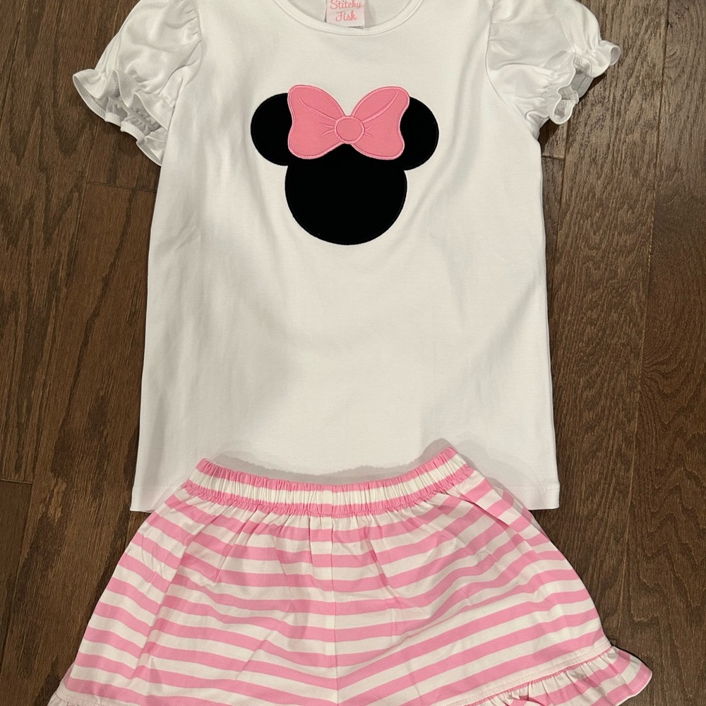StitchyFish Set - White and Pink Minnie Mouse
